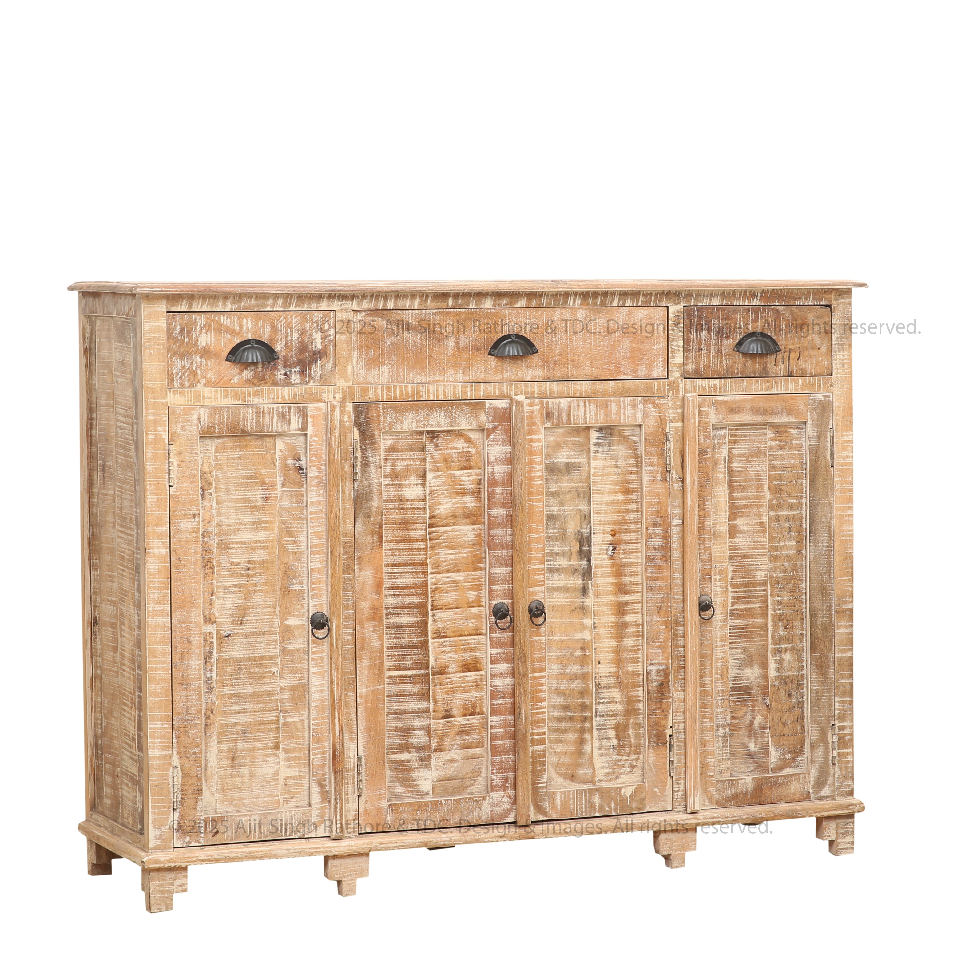 Princeton Rustic Solid Wood Tall Sideboard