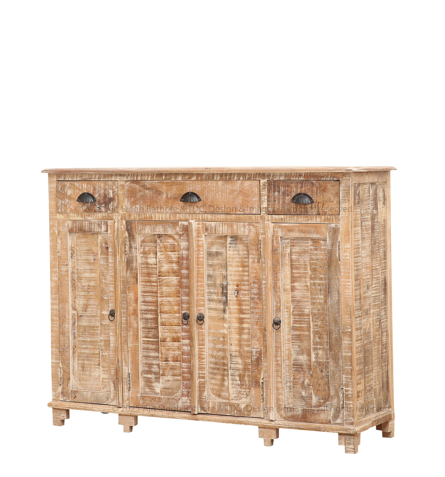 Princeton Rustic Solid Wood Tall Sideboard