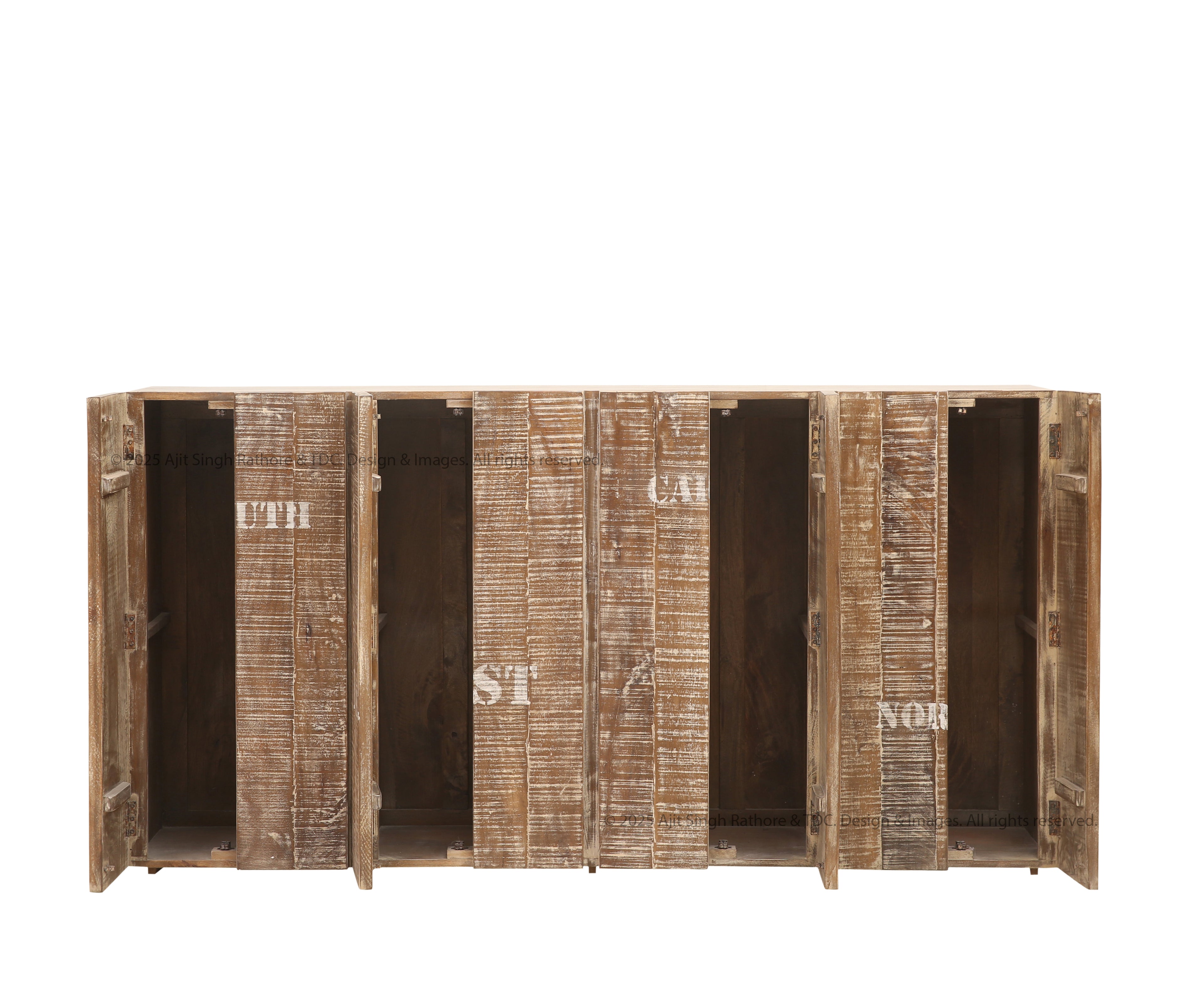 Madison Urban Edge Rustic Solid Wood Sideboard