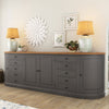 Marinette Two Tone Solid Wood 10 Drawer Extra Long Sideboard