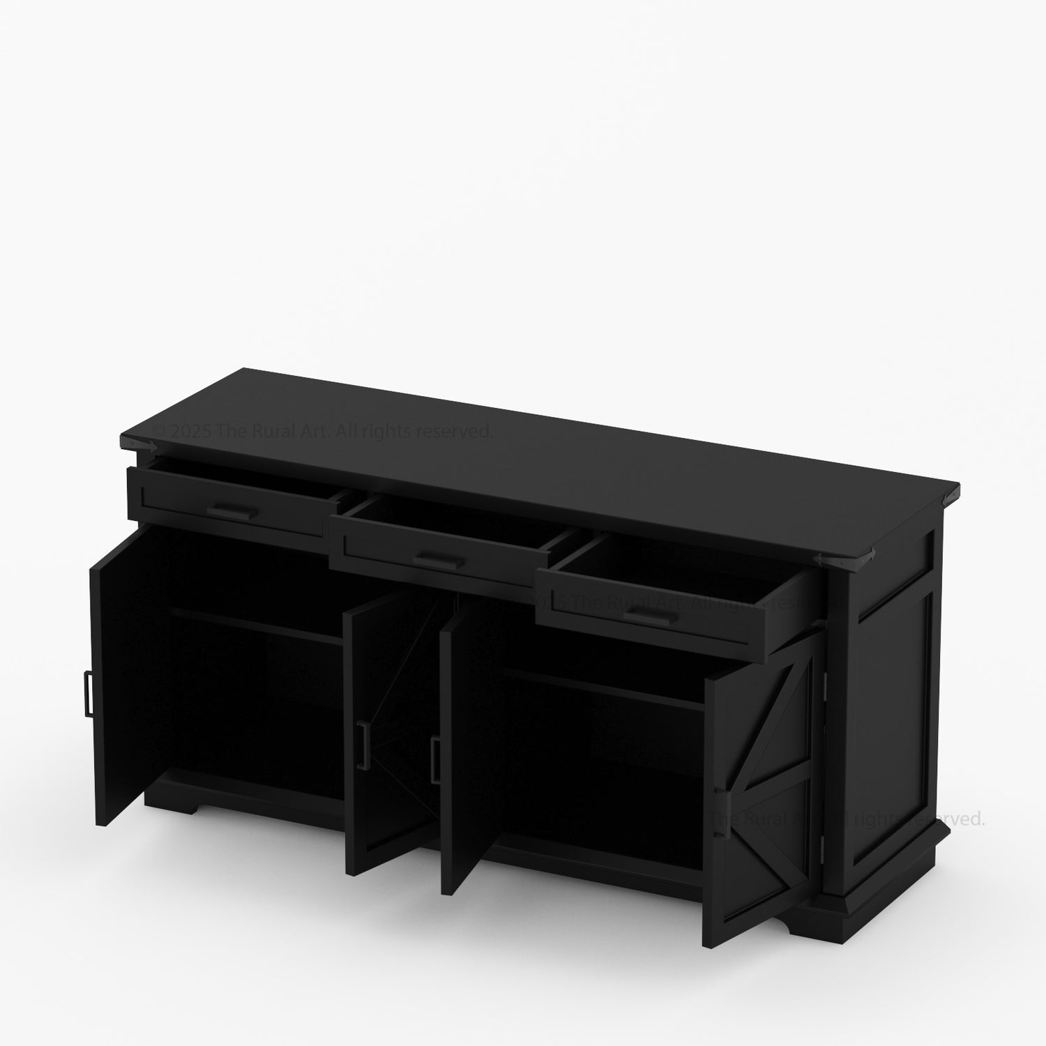 Lincoln Estate Cross-Panel Wine Bar Cabinet