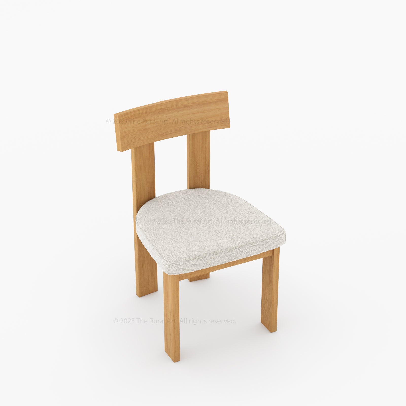 Fontana Modern Scandinavian Solid Wood Dining Chair