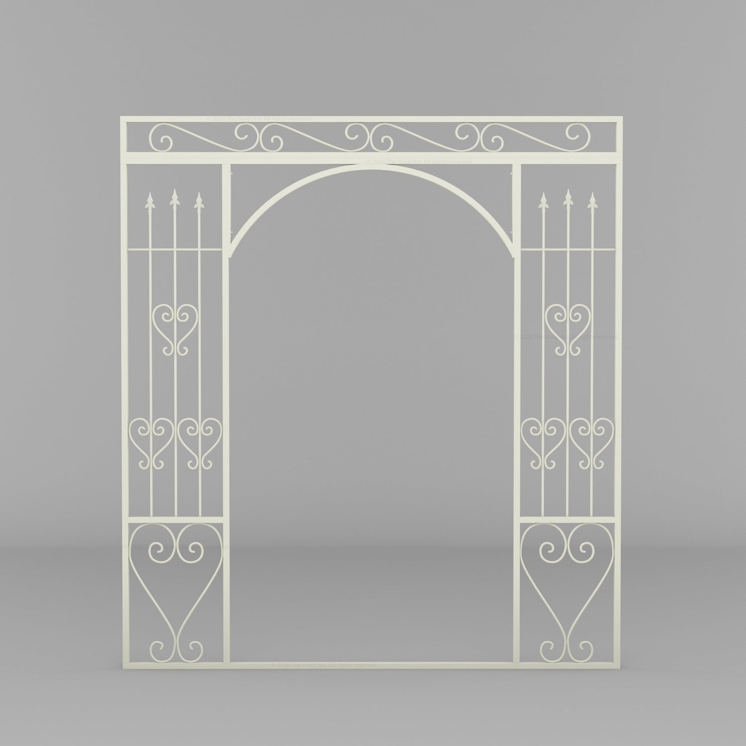 Ojai Ornate Wrought Iron Garden Gazebo with Domed Roof