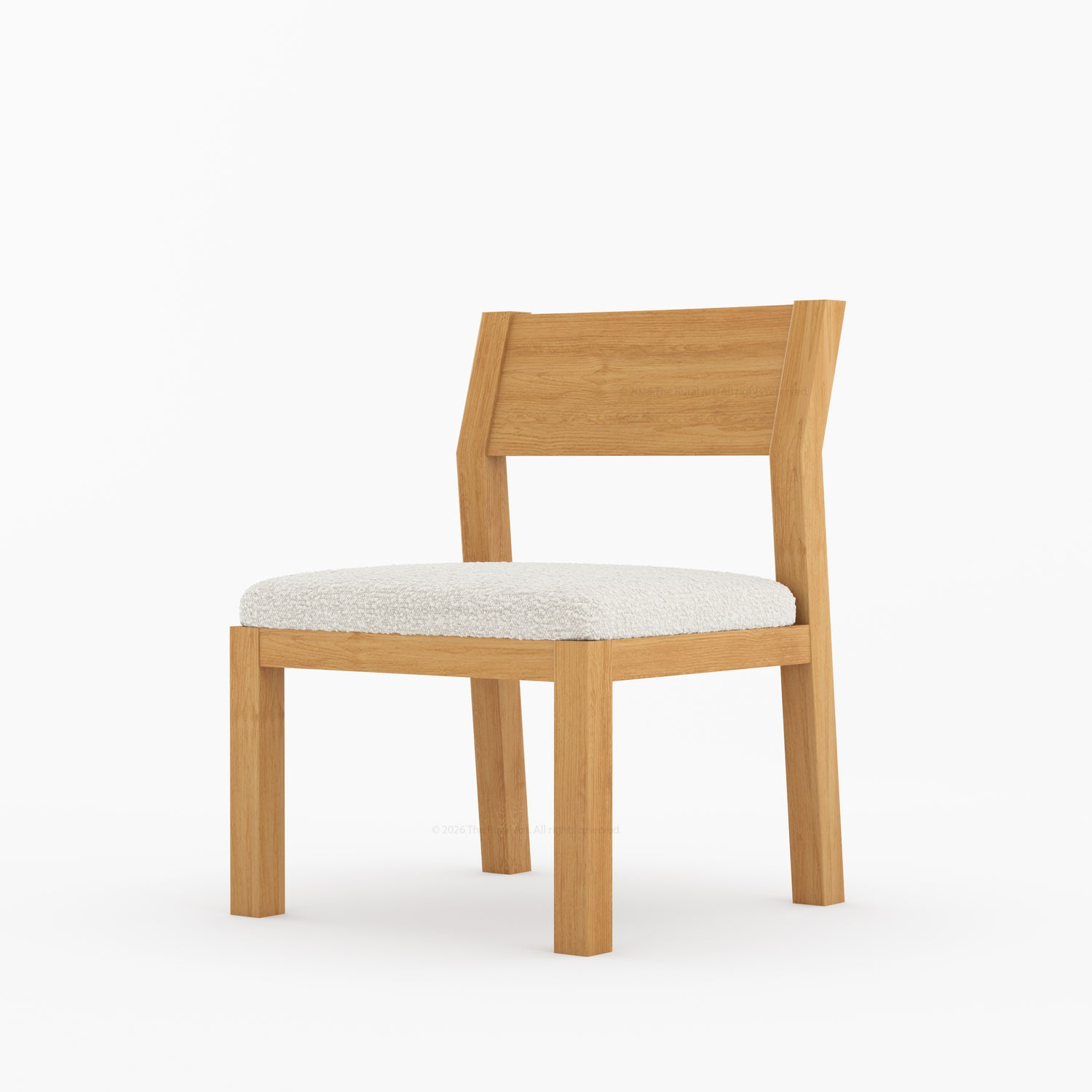 Novato Modern Solid Wood Upholstered Dining Chair