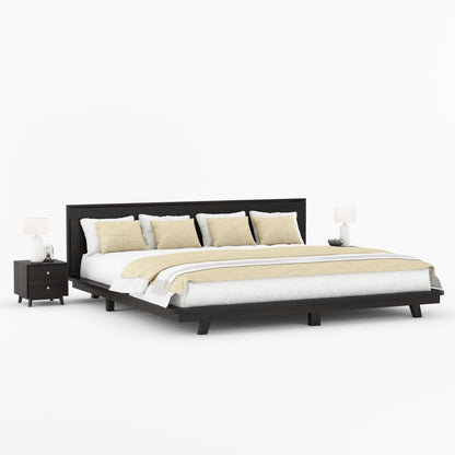 Berkeley Solid Wood Platform Bed with Headboard