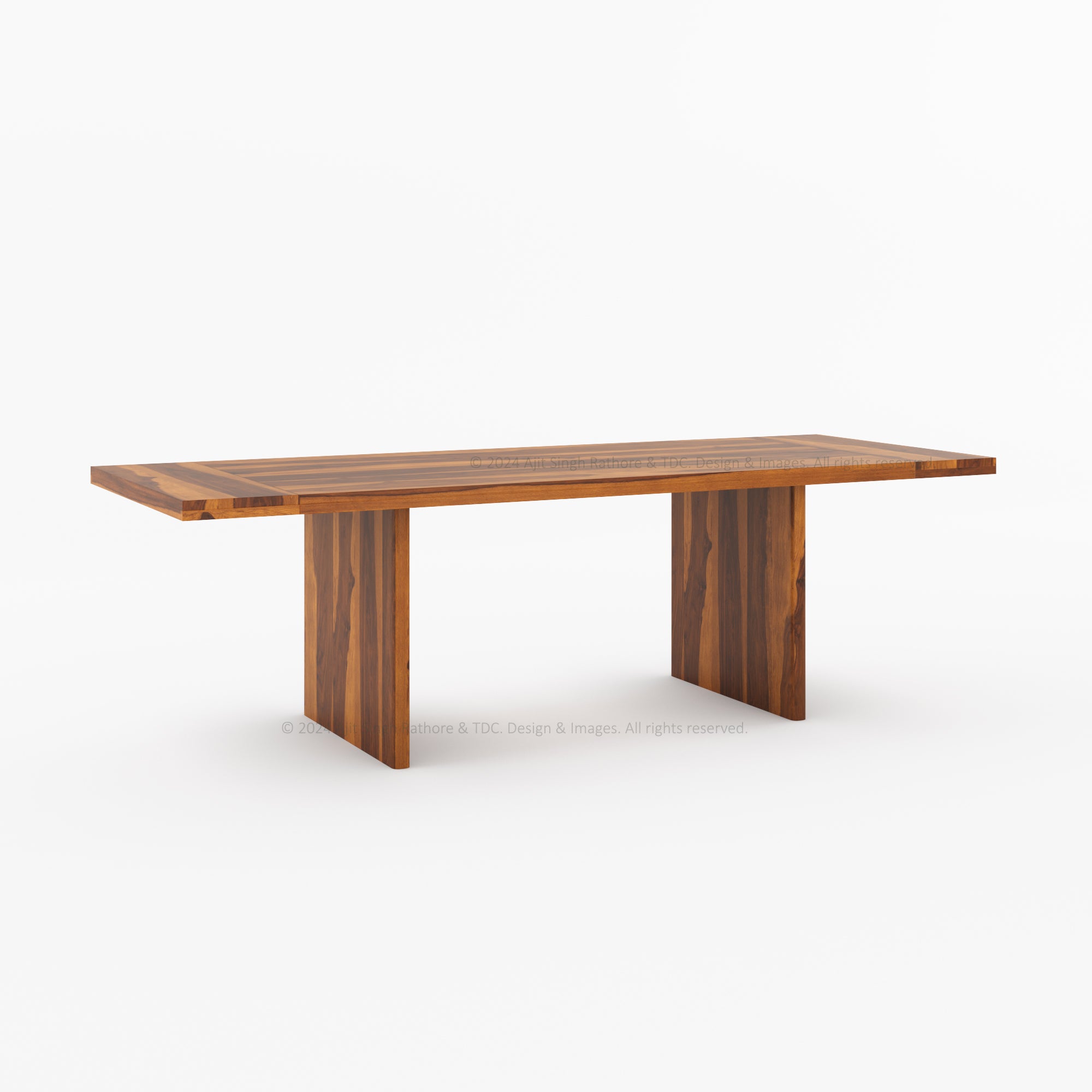 Charlotte Rustic Solid Wood Dining Table