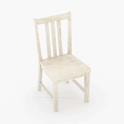 Shelbyville Solid Wood Farmhouse Dining Table &amp; Slatted-Back Chair Set