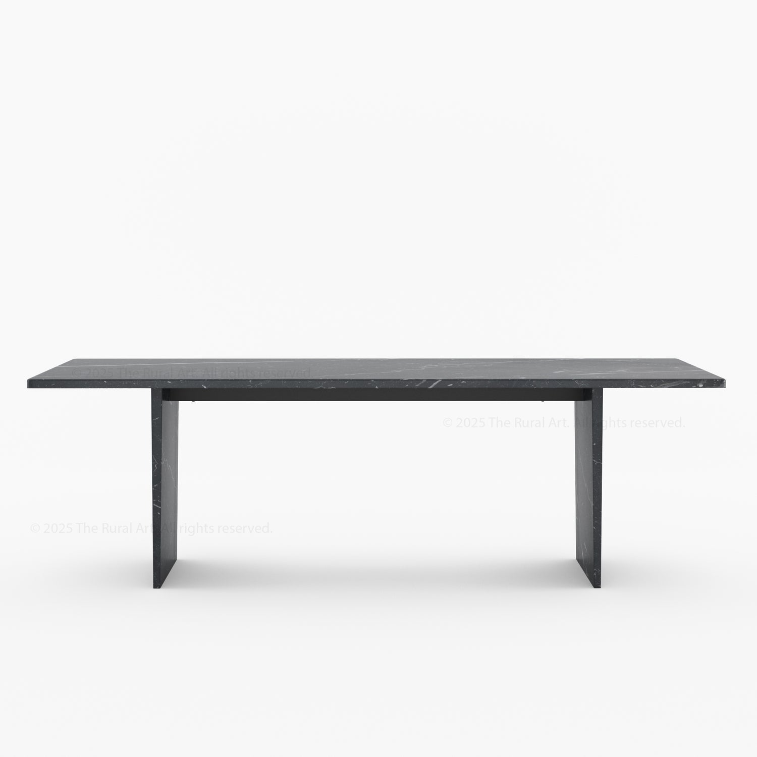 Sylacauga Architectural Noir Marble Dining Table