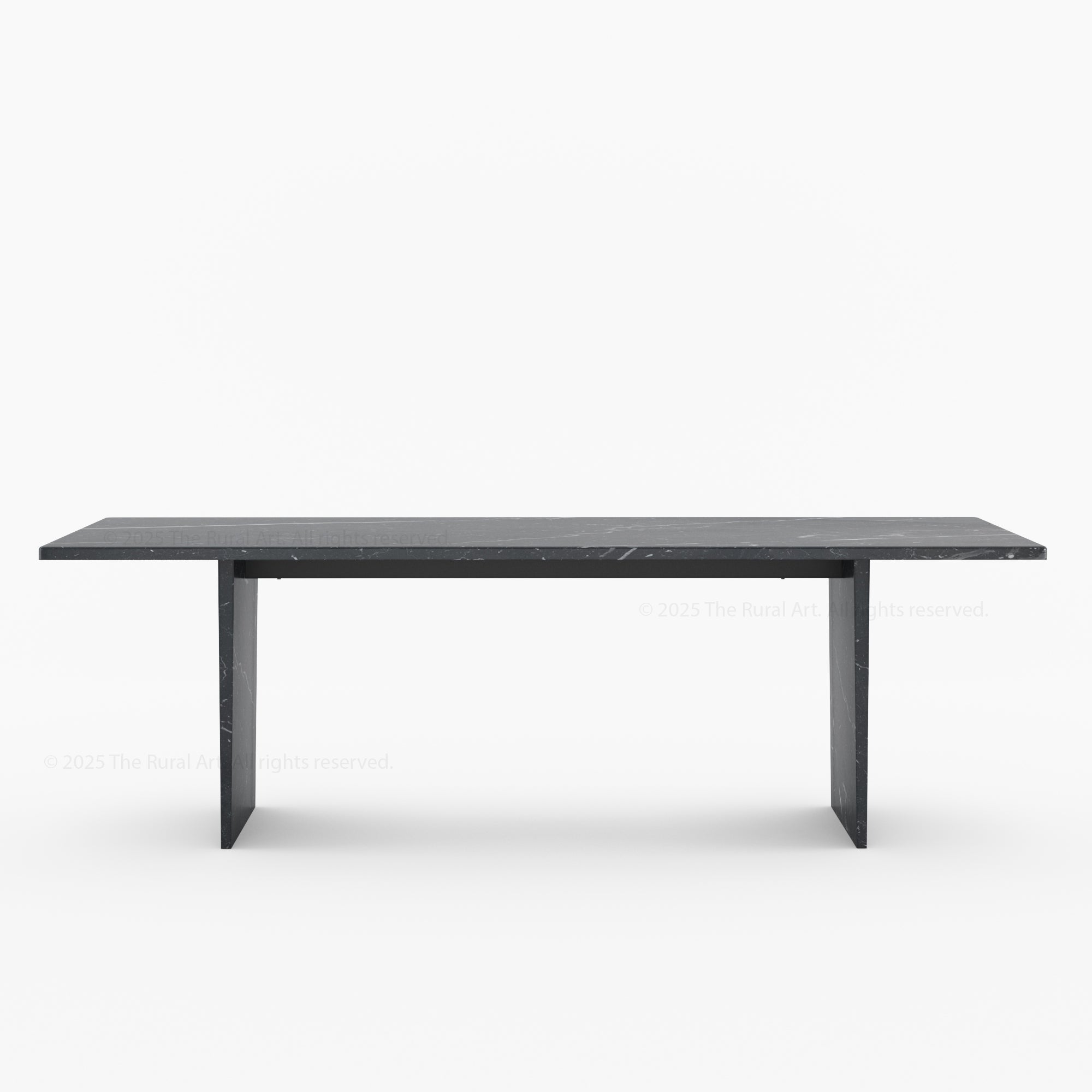 Sylacauga Architectural Noir Marble Dining Table