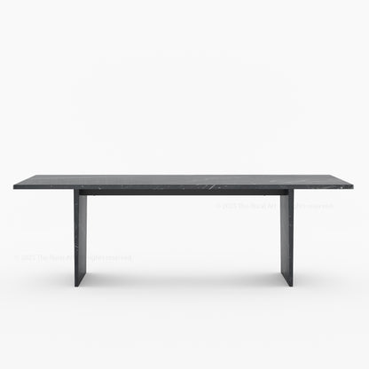Sylacauga Architectural Noir Marble Dining Table