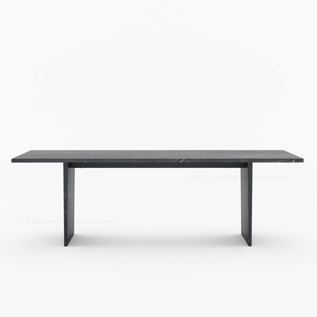 Sylacauga Architectural Noir Marble Dining Table