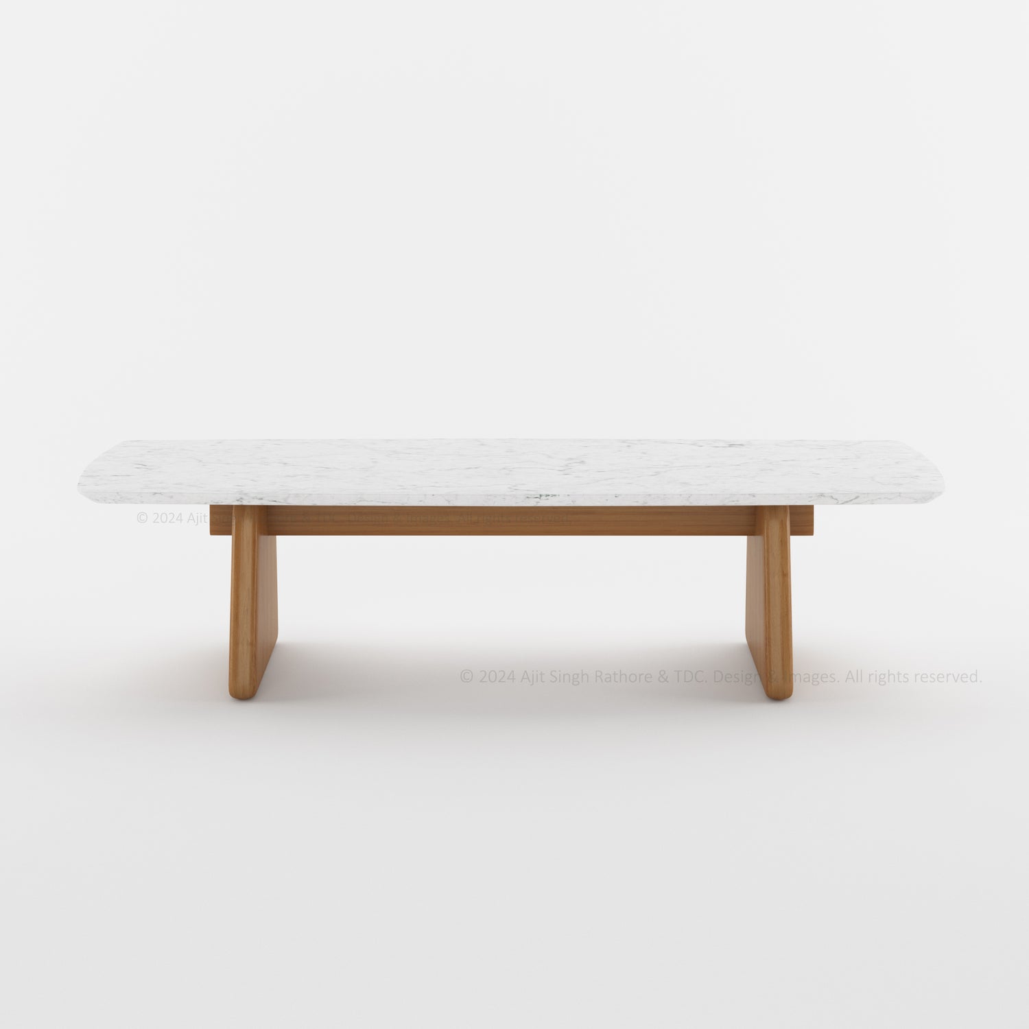 Irvine Teak Wood Dining Table