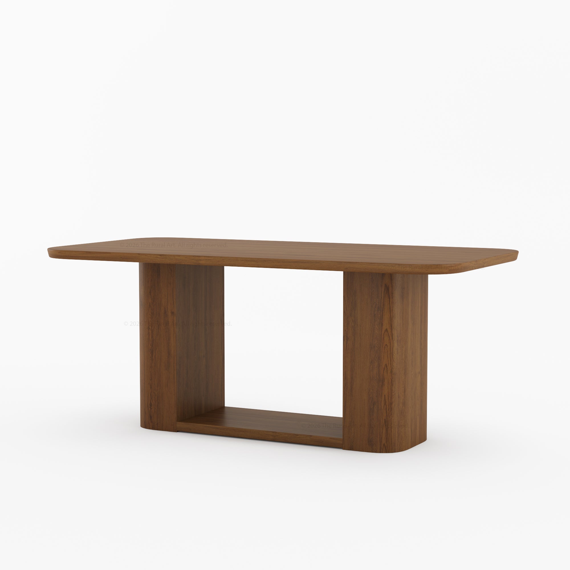 Selma Modern Solid Wood Dining Table Set with Boucle Upholstered Chairs