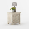 Malibu Weathered Hand Carved Solid Wood Nightstand