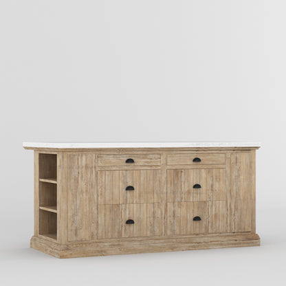 Chester Solid Wood Panelled Kitchen Island
