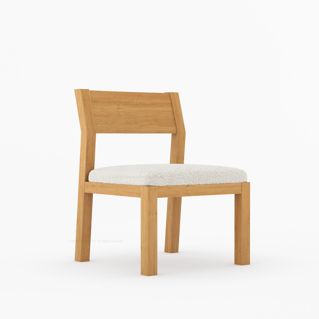 Novato Modern Solid Wood Upholstered Dining Chair