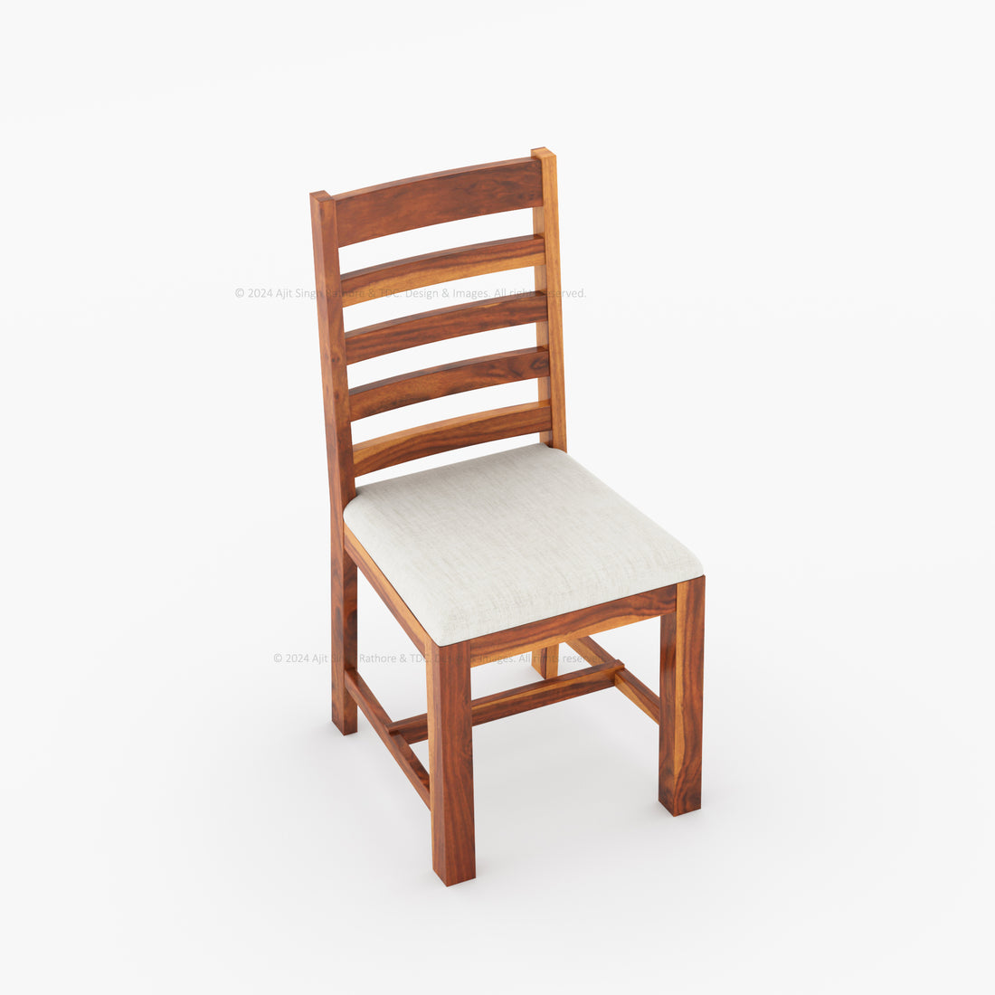 Clanton Solid Wood Dining Chair with Padded Seat