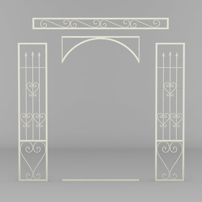 Ojai Ornate Wrought Iron Garden Gazebo with Domed Roof
