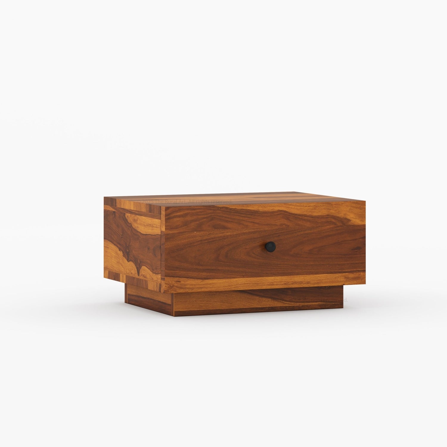 Sheffield Solid Wood Nightstand with Drawer Storage