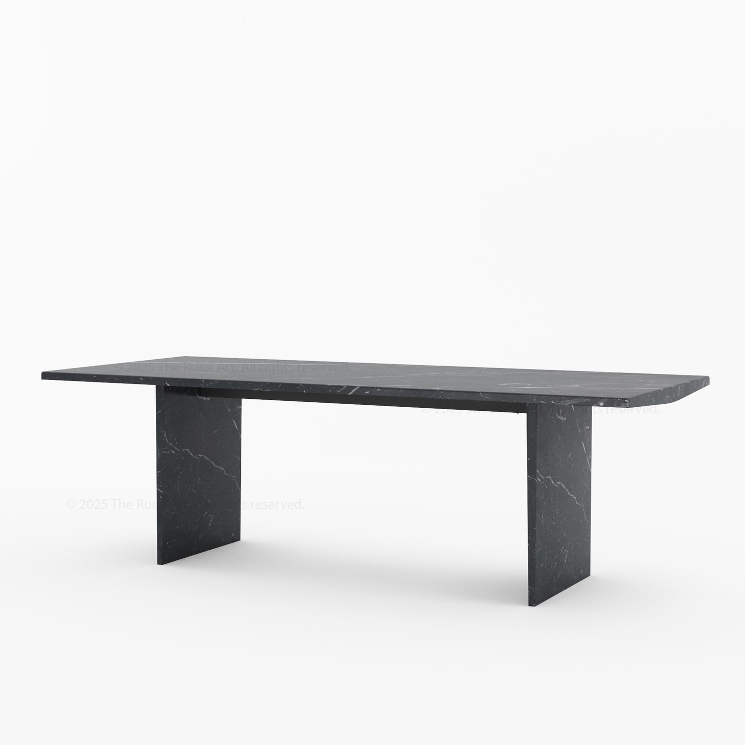 Sylacauga Architectural Noir Marble Dining Table