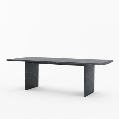 Sylacauga Architectural Noir Marble Dining Table