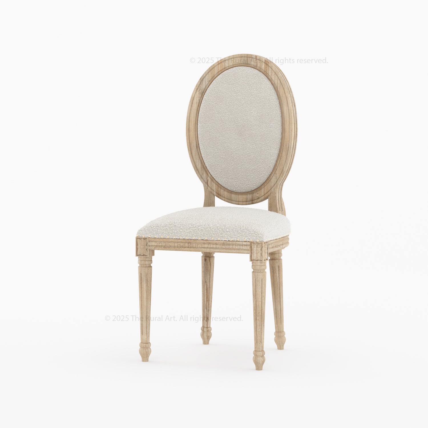 Crossett Oval Back Dining Chair Solid Wood with Upholstered Comfort