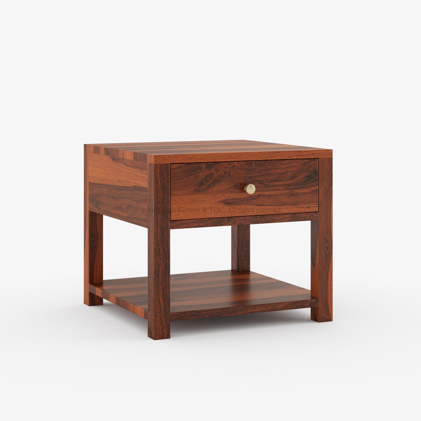 Bakersfield Solid Wood Night Stand with Drawer