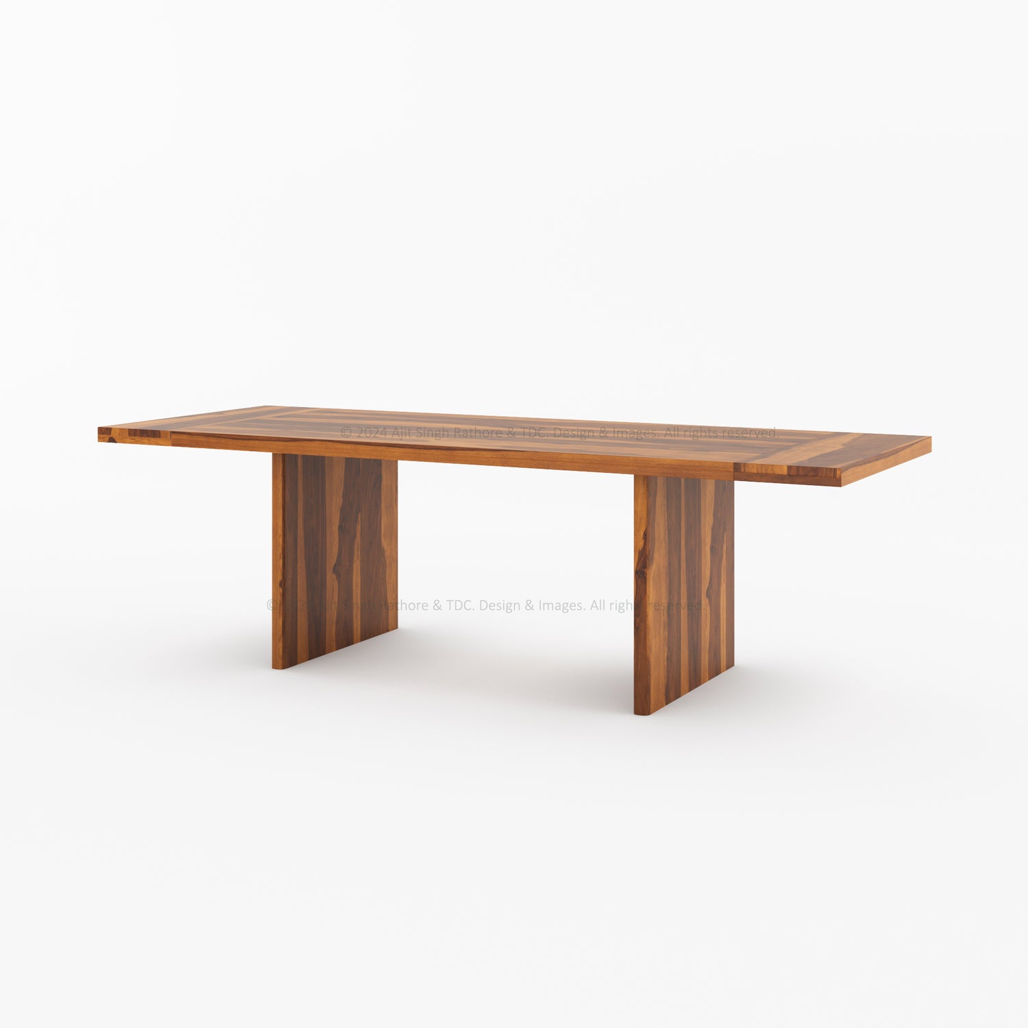 Charlotte Rustic Solid Wood Dining Table