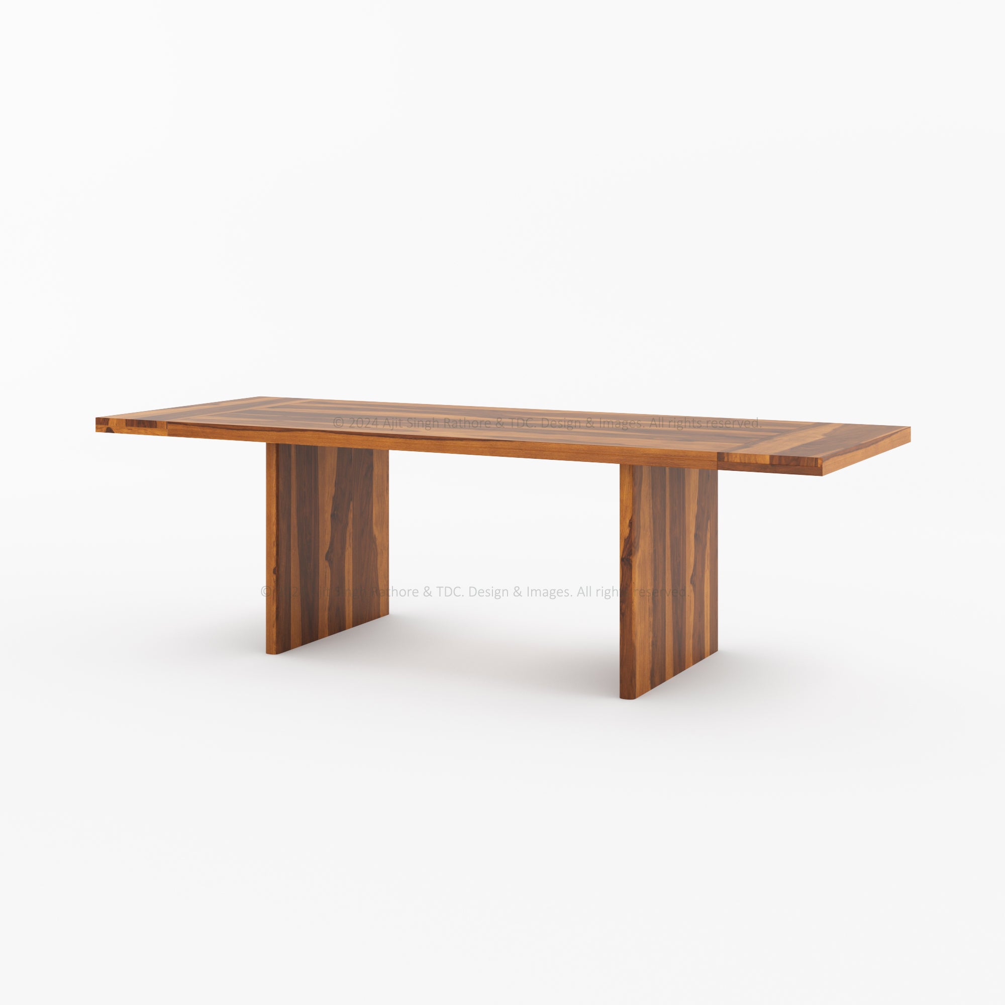 Charlotte Rustic Solid Wood Dining Table