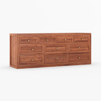 Seward Solid Wood Dresser with Panel Detailing