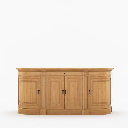 Goldfield Solid Wood Curved Sideboard Buffet Storage for Dining Room