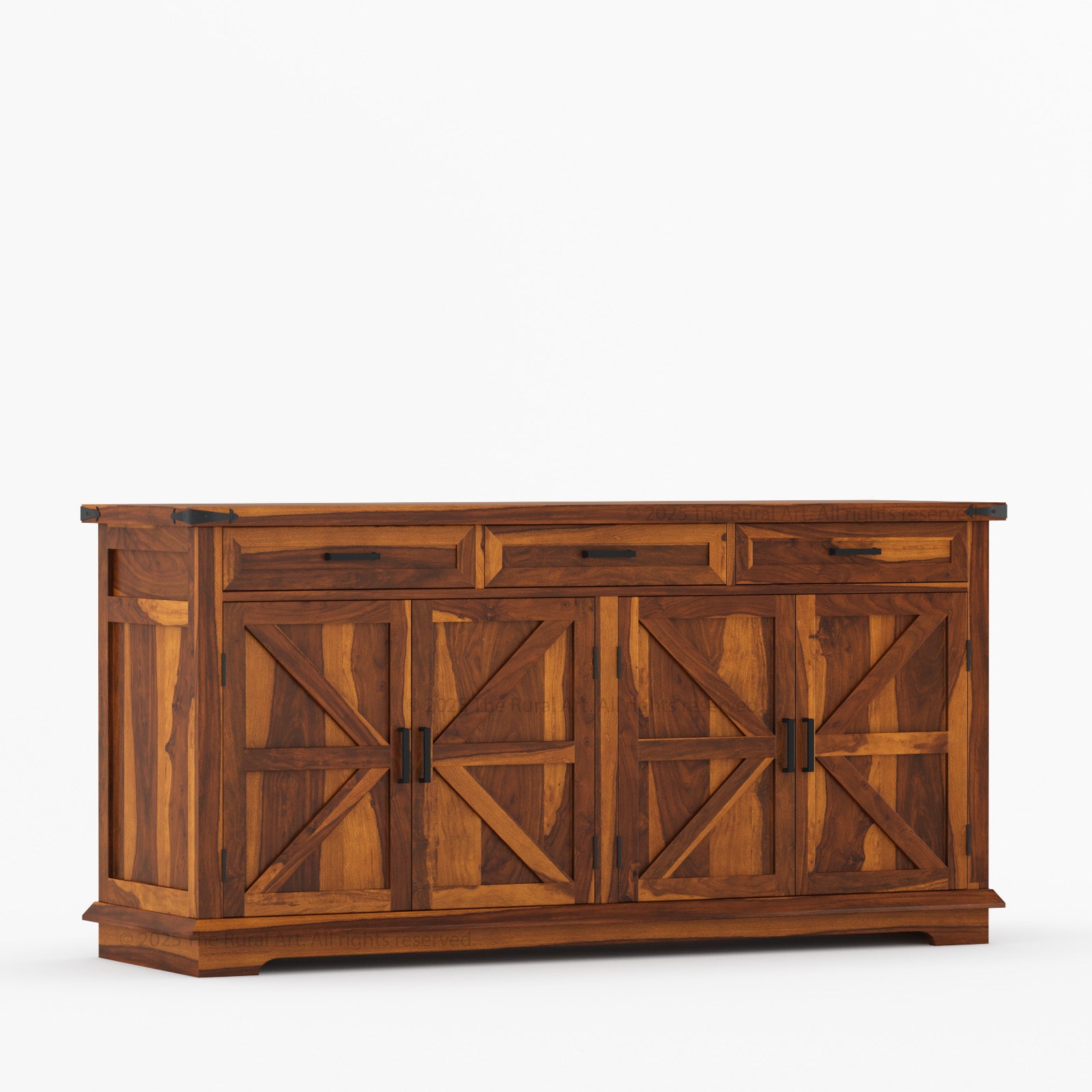 Lincoln Estate Cross-Panel Wine Bar Cabinet