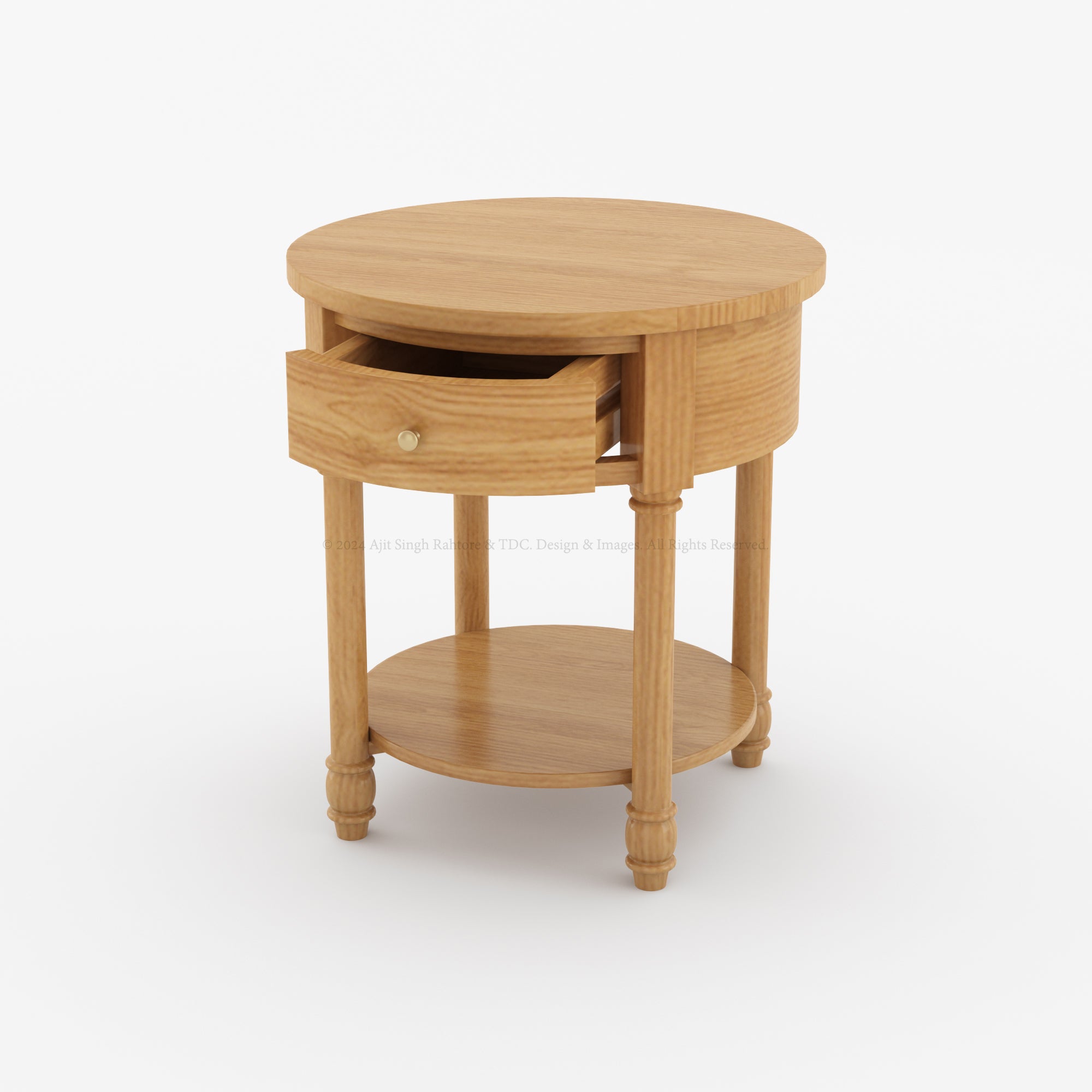 Savannah Teak Wood Night Stand