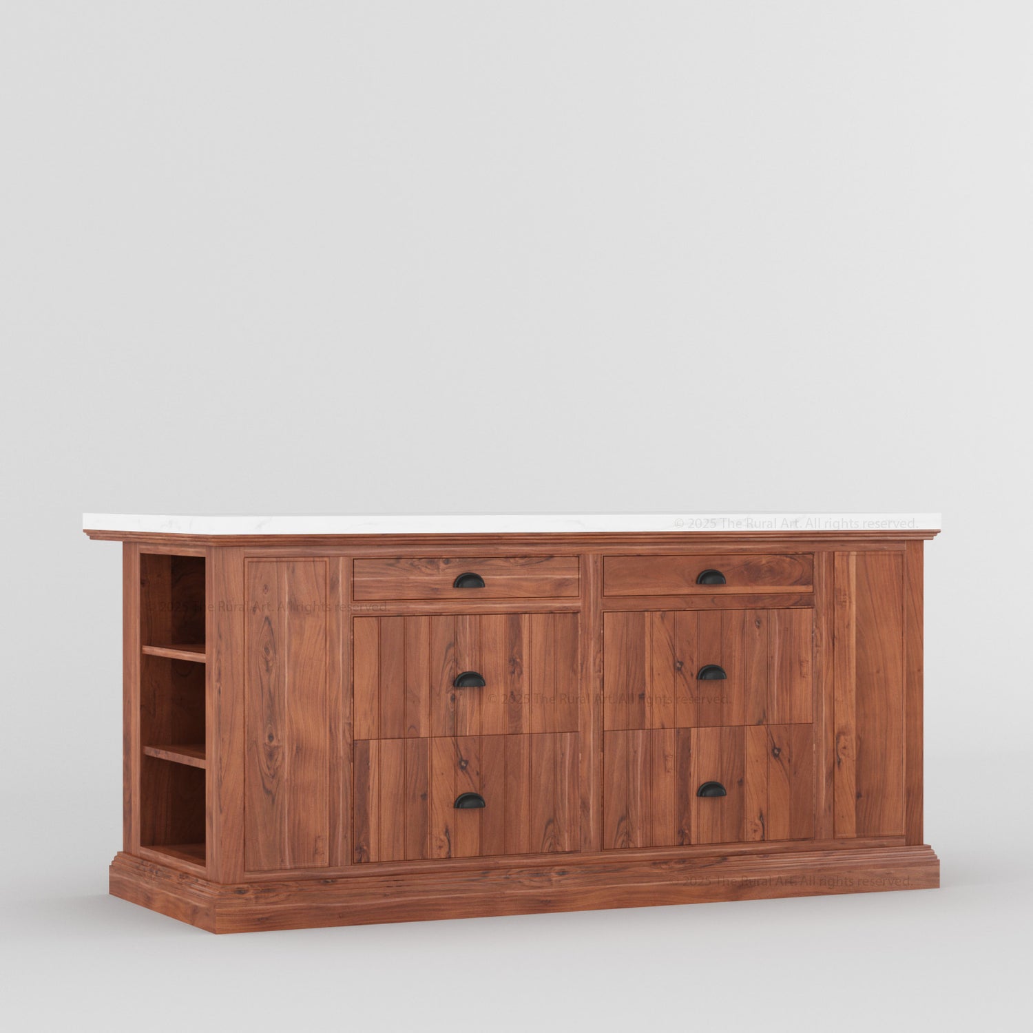 Chester Solid Wood Panelled Kitchen Island