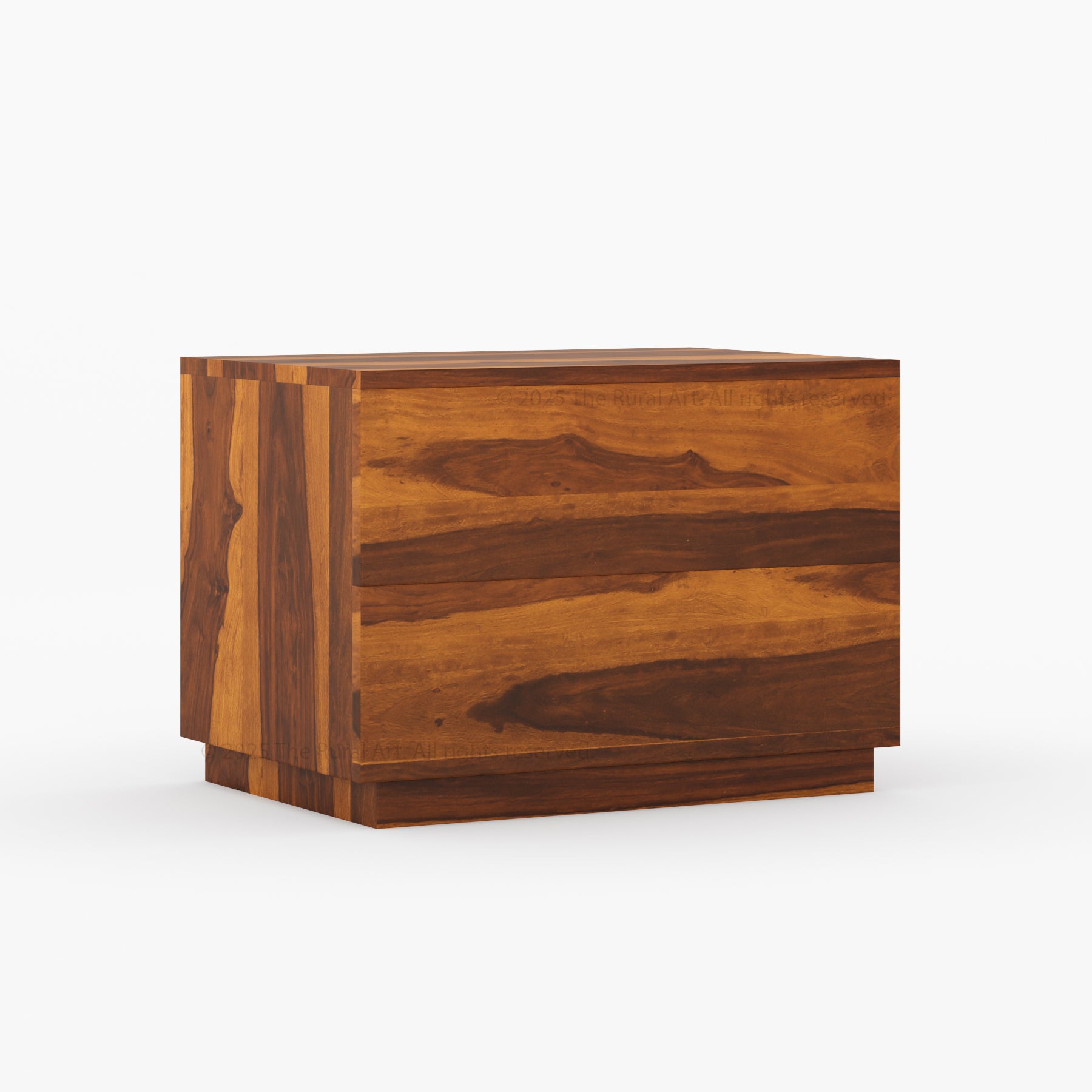Kingston Solid Wood Nightstand Modern Minimalist Bedside Table