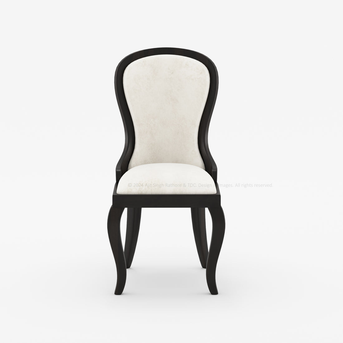 High Sierra Upholstered Solid Wood Dining Chair