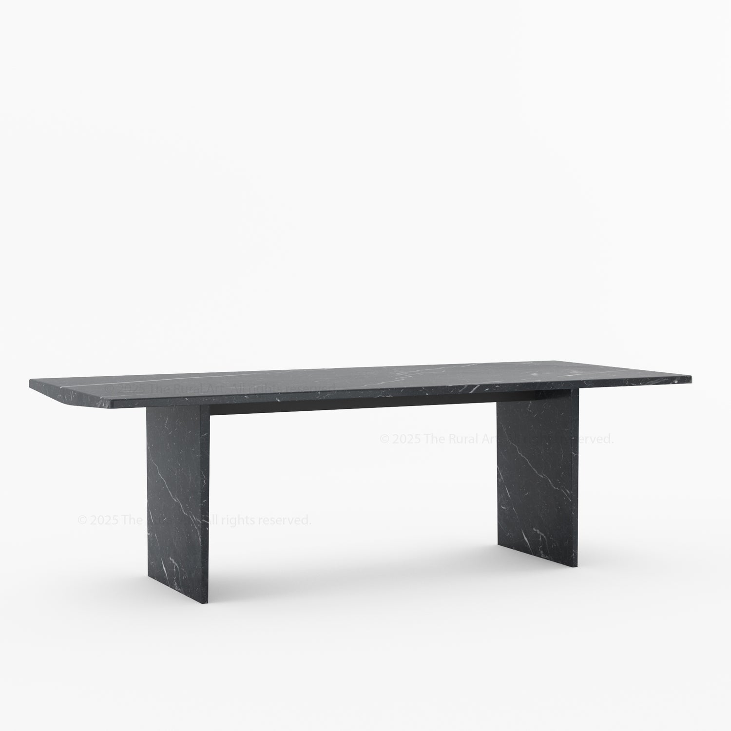 Sylacauga Architectural Noir Marble Dining Table