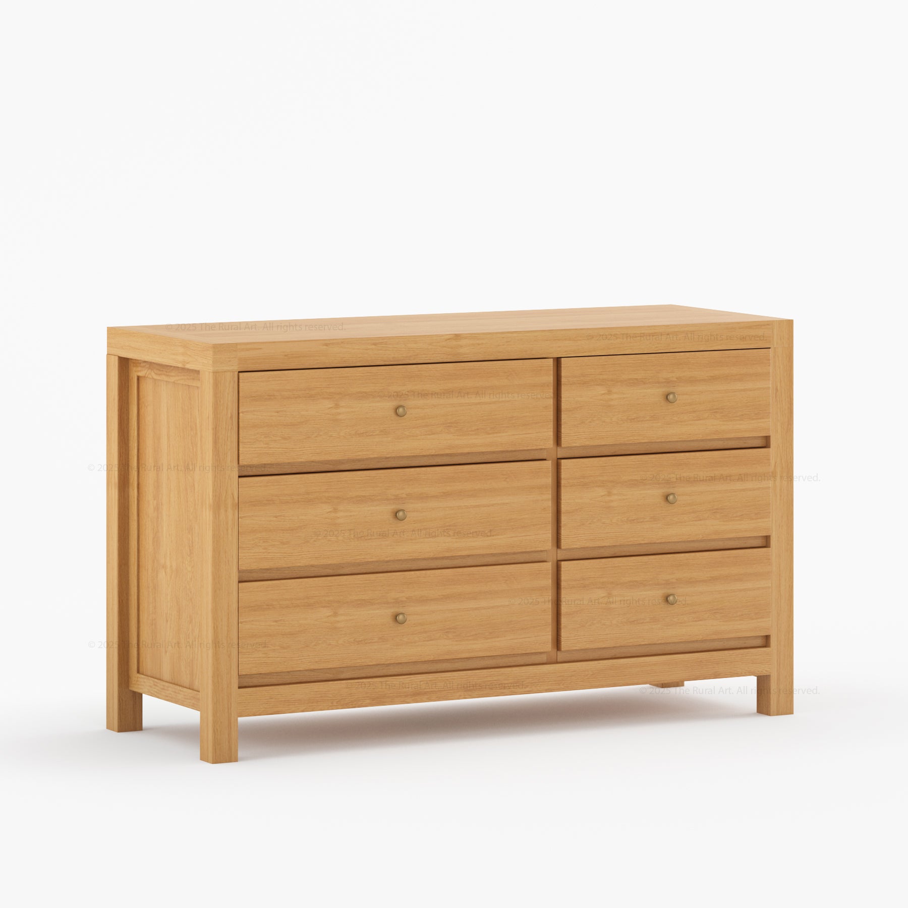 Orlando Solid Wood 6 Drawer Dresser Bedroom Storage