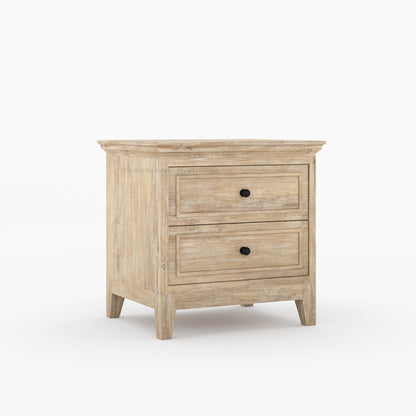 Anniston Solid Wood Nightstand with 2 Drawers
