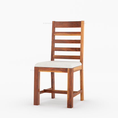 Clanton Solid Wood Dining Chair with Padded Seat