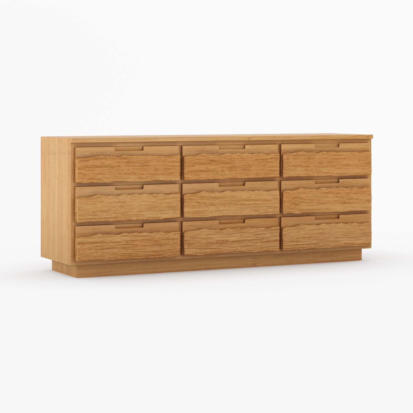 Nome Modern Solid Wood Textured Dresser