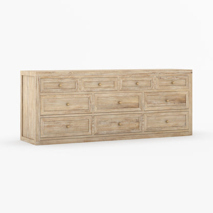 Seward Solid Wood Dresser with Panel Detailing