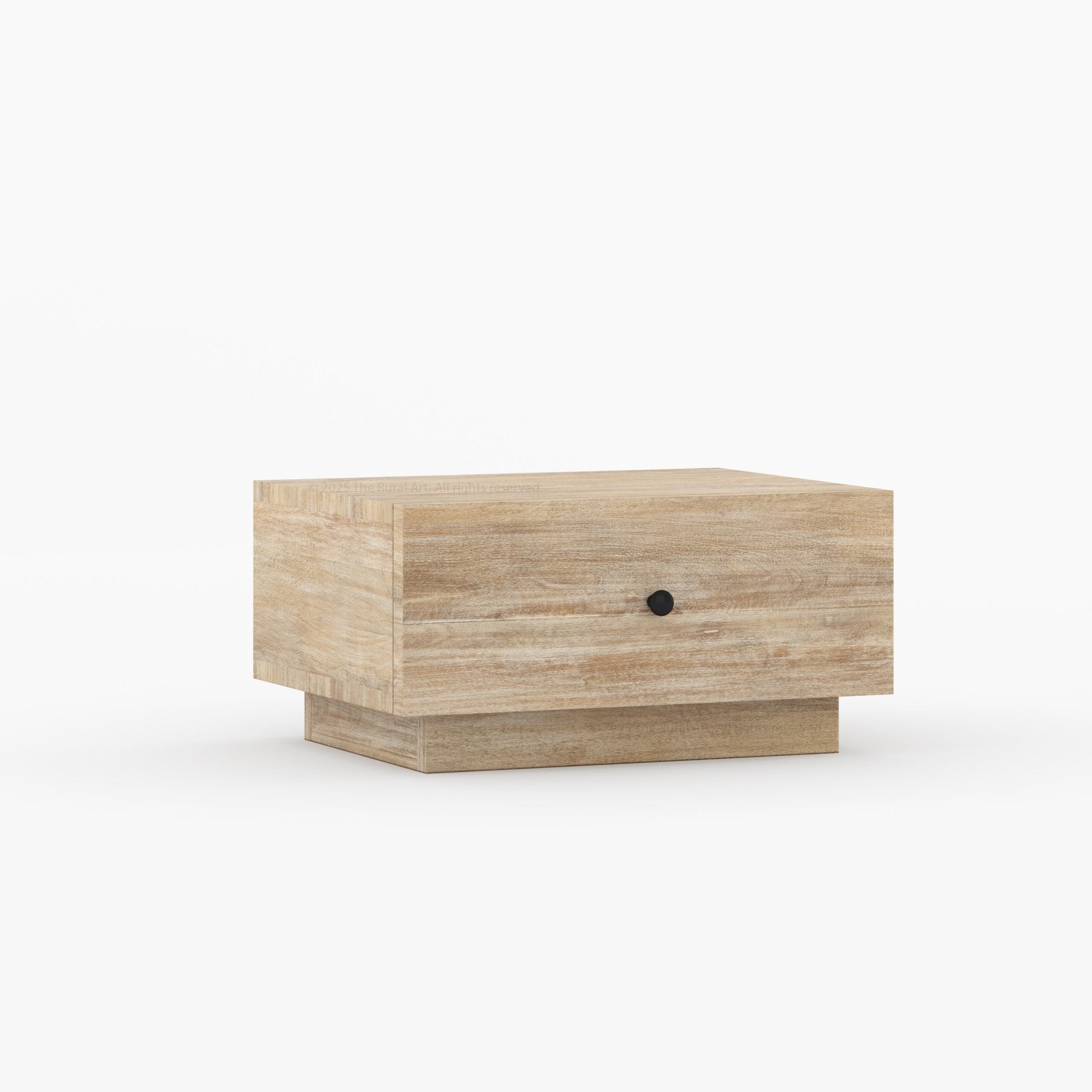 Sheffield Solid Wood Nightstand with Drawer Storage
