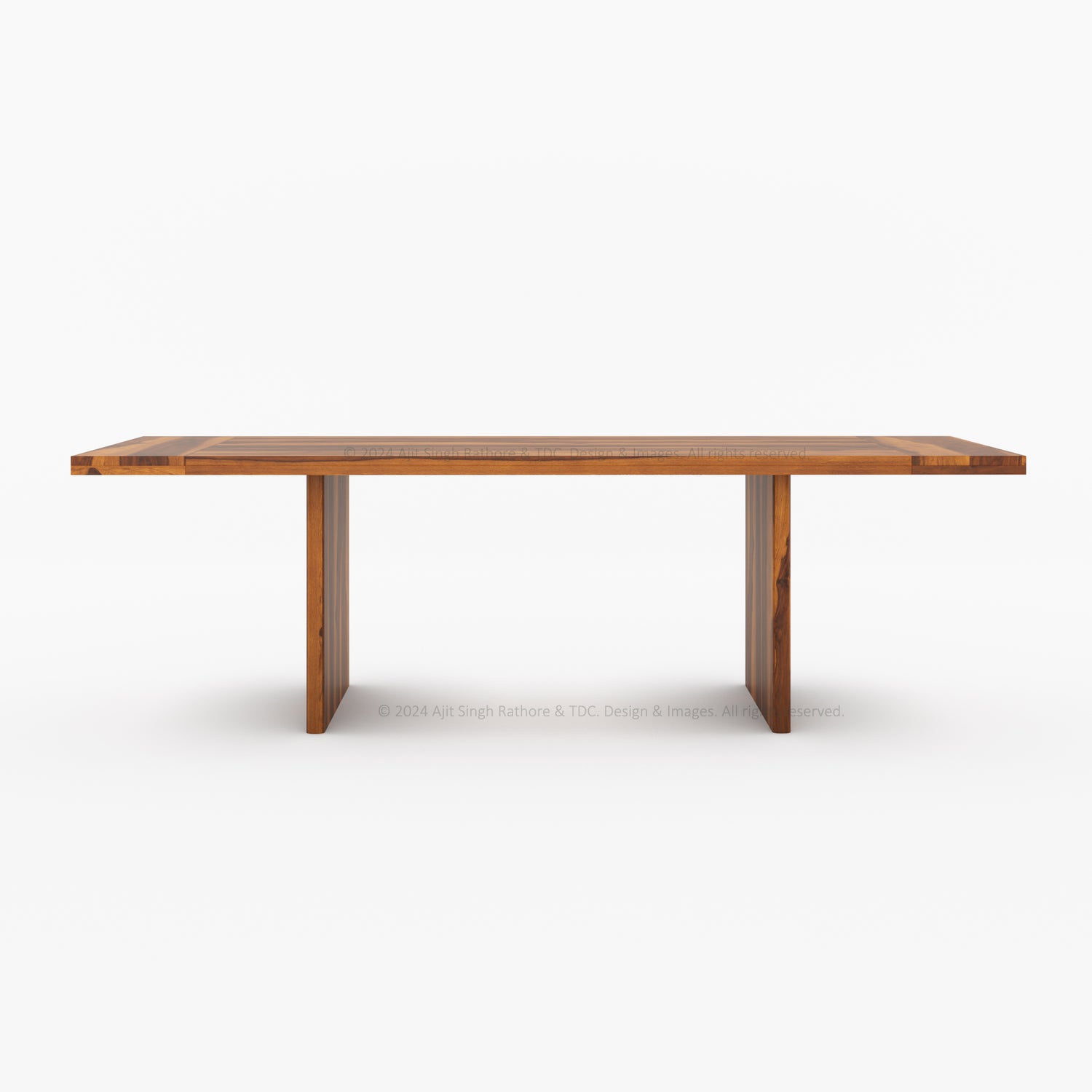 Charlotte Rustic Solid Wood Dining Table