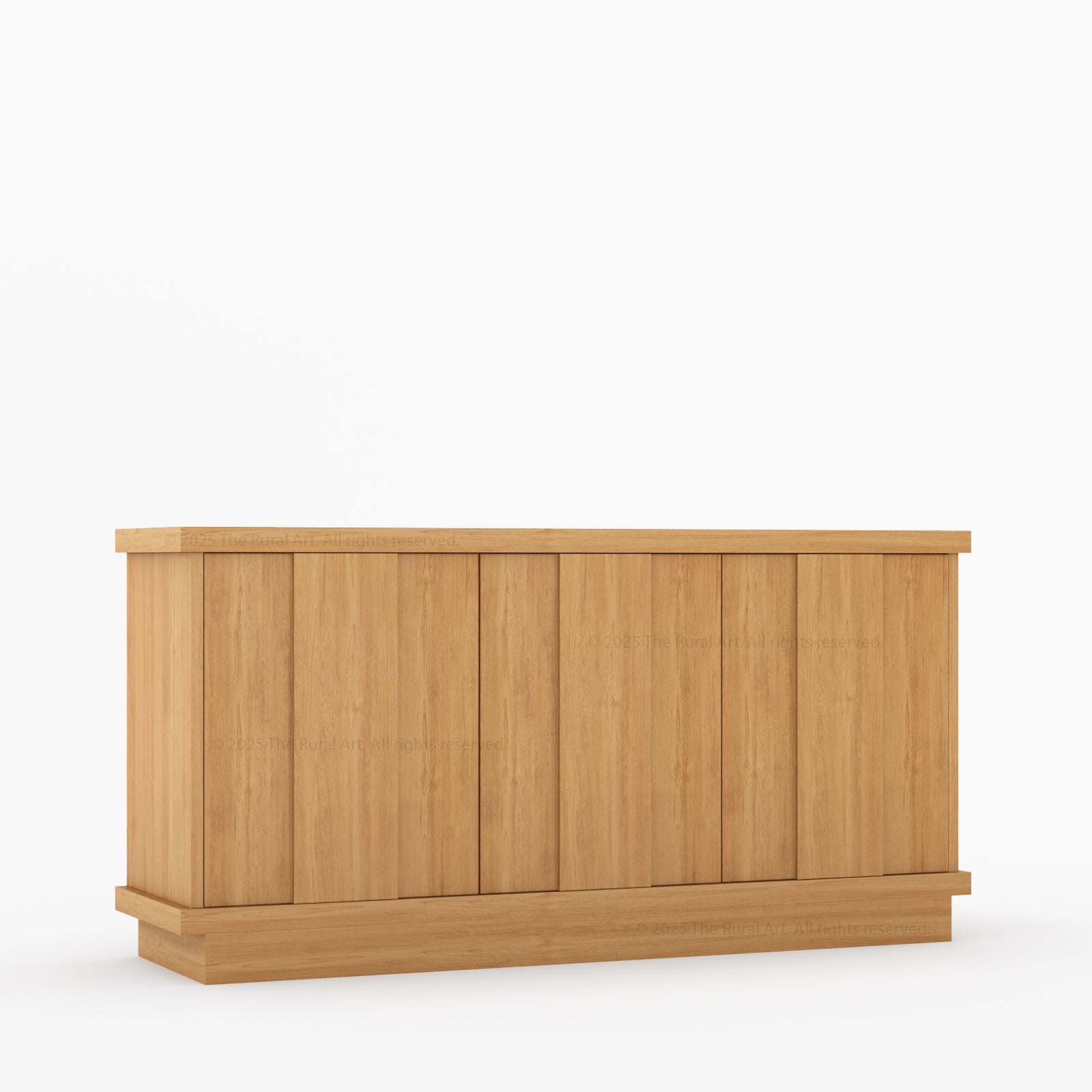 Medina Solid Wood Sideboard Buffet Cabinet | Modern Dining Storage with Hidden Shelves