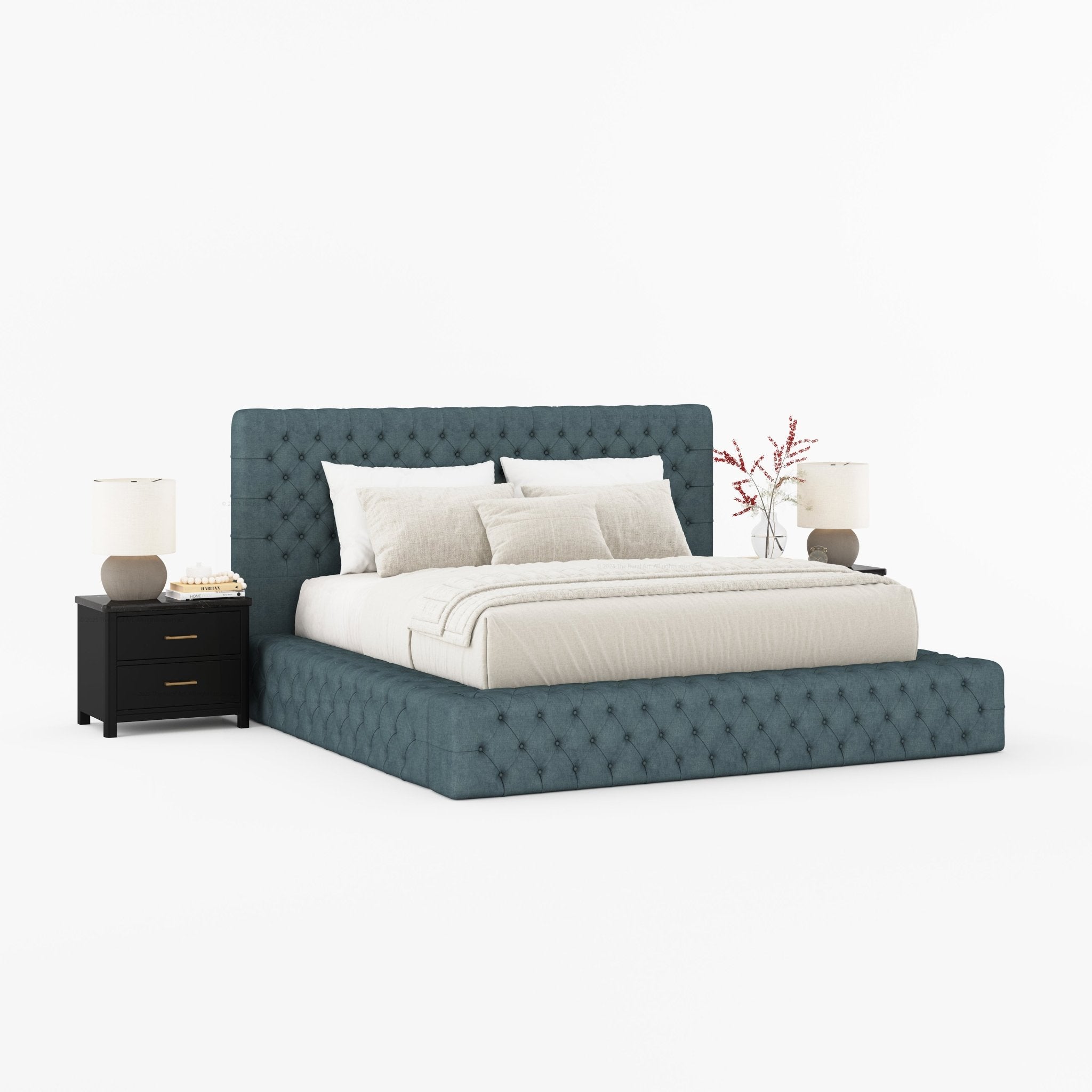 Sebring Boucle Upholstered Bed