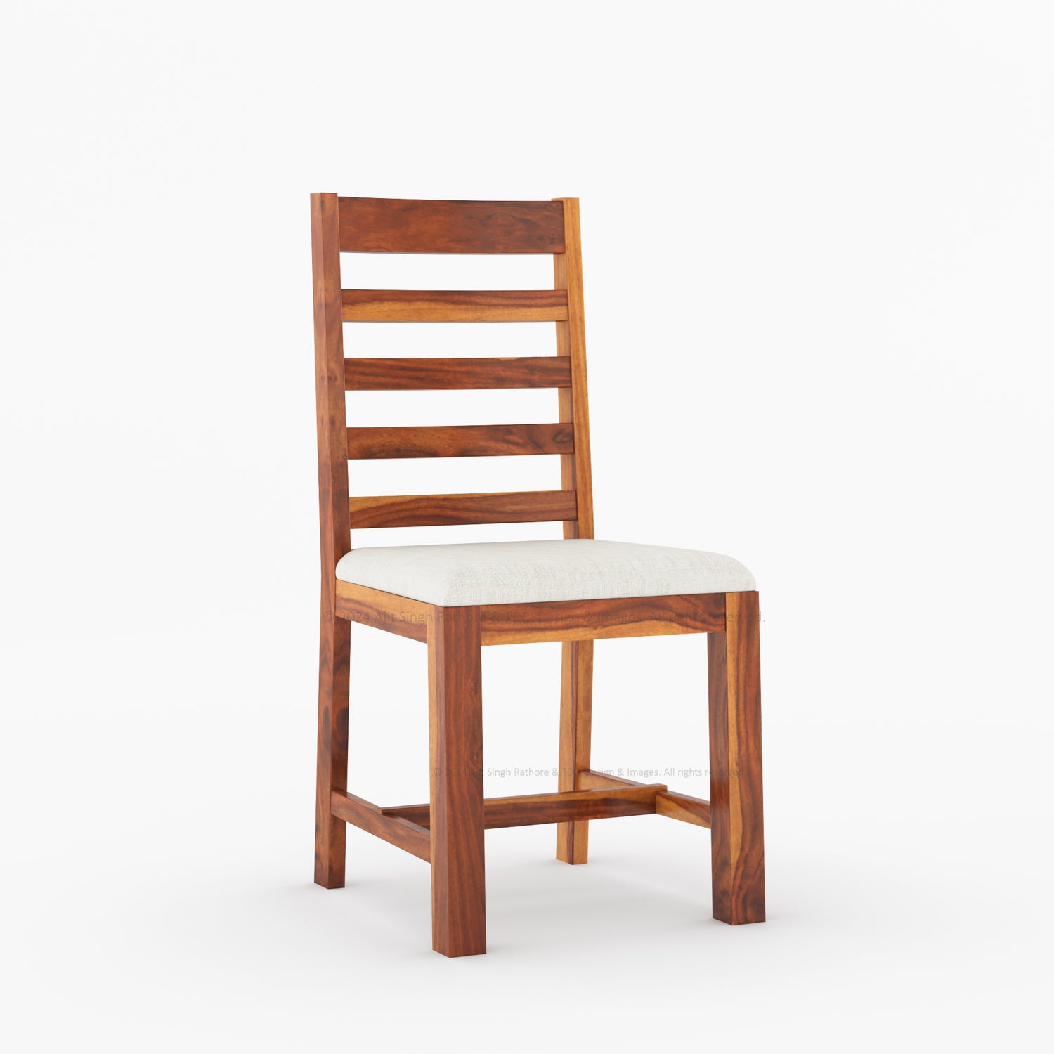 Clanton Solid Wood Dining Chair with Padded Seat