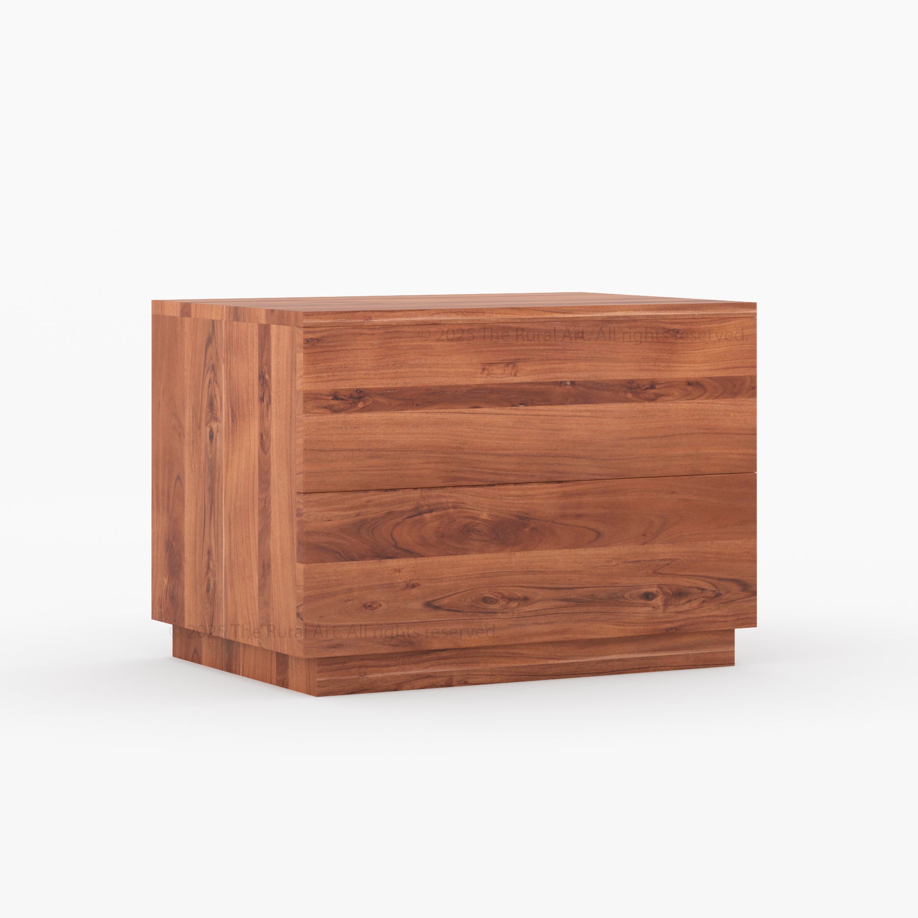 Kingston Solid Wood Nightstand Modern Minimalist Bedside Table