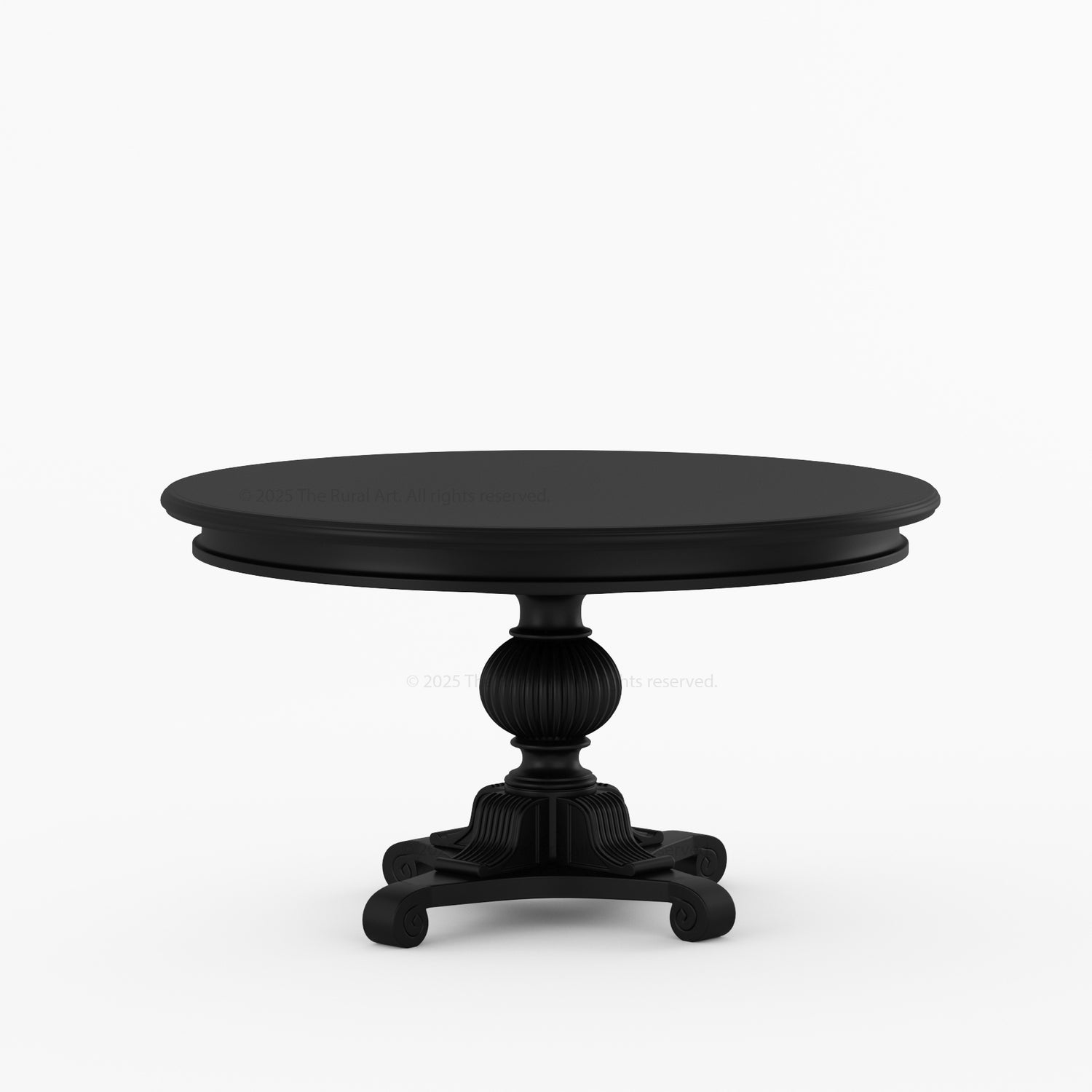 Phoenix Solid Wood Pedestal Dining Table &amp; Upholstered Armchair Set