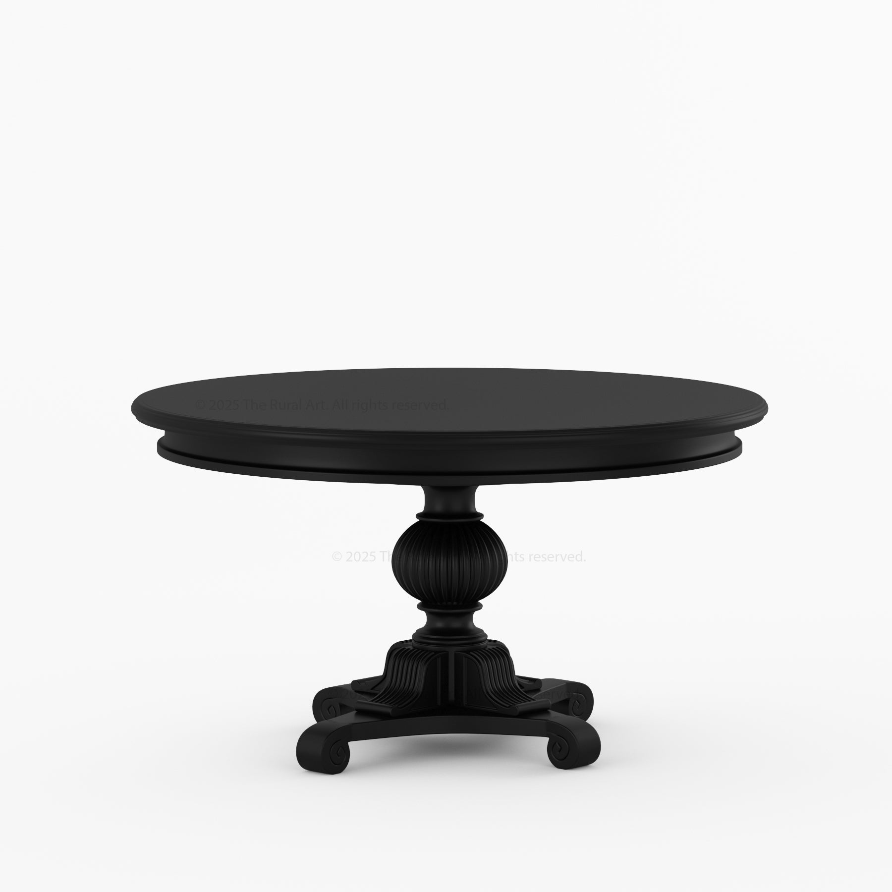 Phoenix Solid Wood Pedestal Dining Table &amp; Upholstered Armchair Set